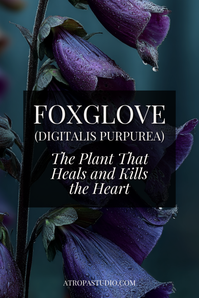 Foxglove poison garden Pinterest pin, Digitalis purpurea, the plant that heals and kills the heart